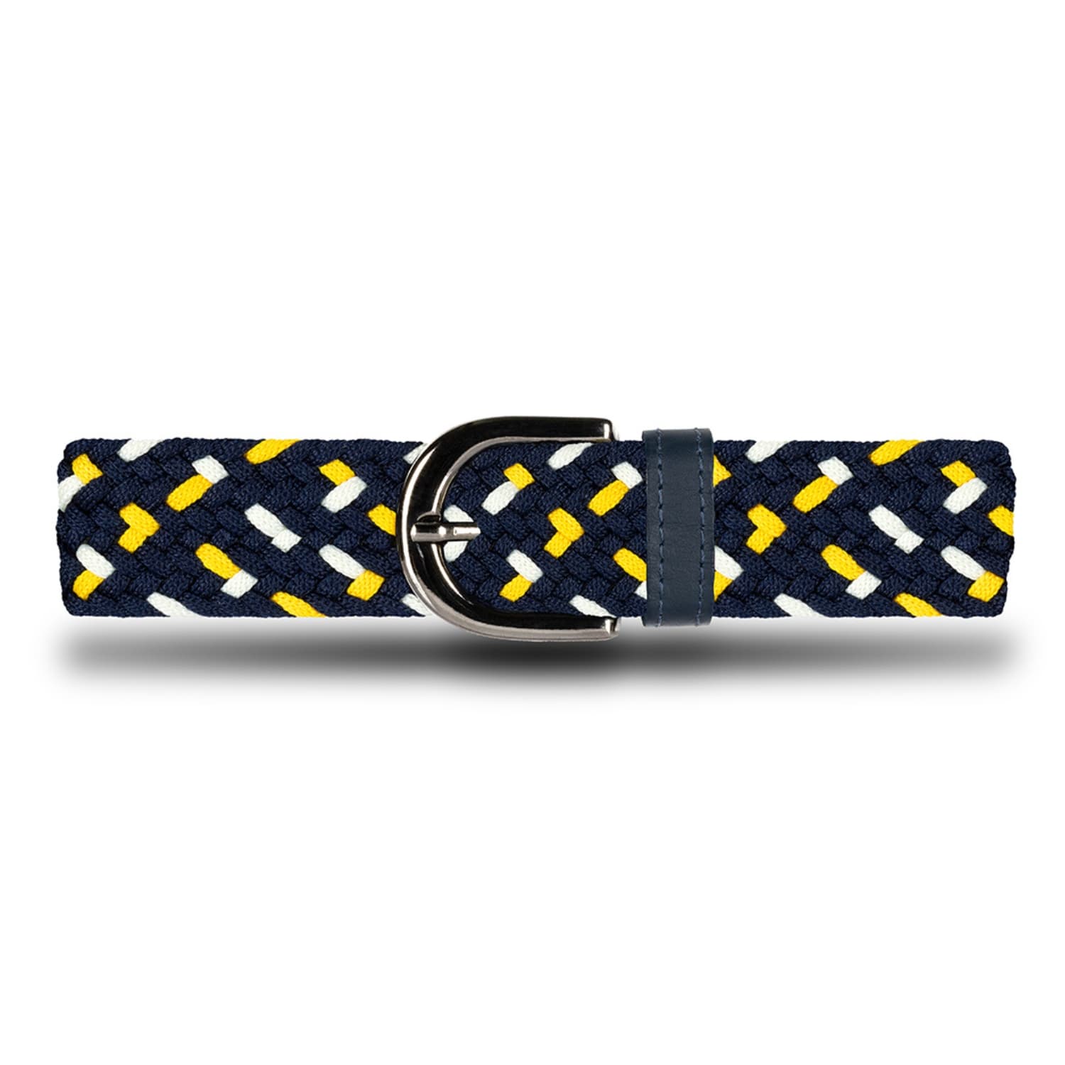 Cinturón trenzado mujer azul y amarillo solar OS5 - Origeness Colombia